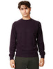 Maglione uomo k-way sebas viola girocollo con manica raglan in misto lana e cashmere