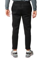 PANTALONE JOGGING UOMO K-WAY MICKA SPACER NERO CON COULISSE ED ELASTICO IN VITA