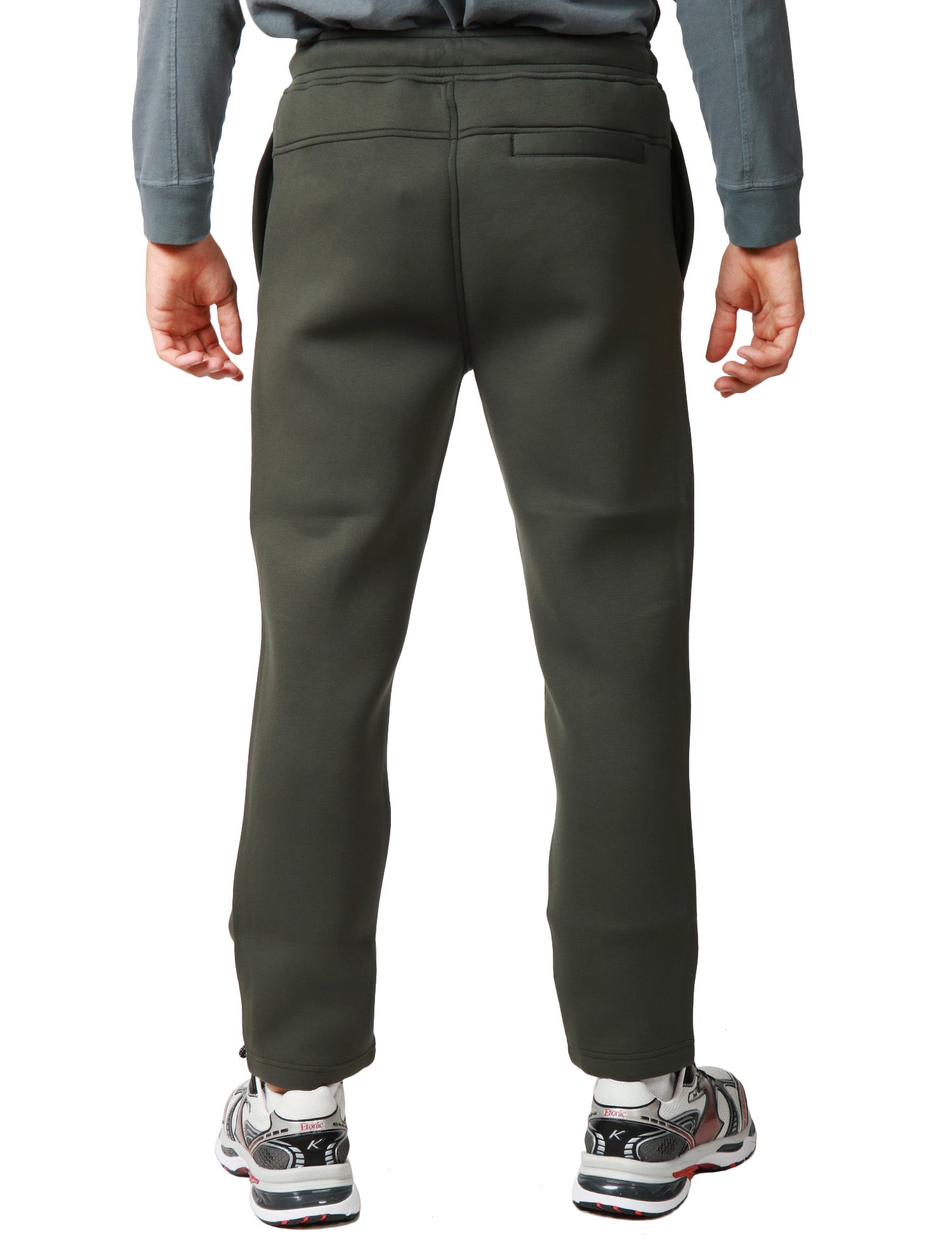 PANTALONE JOGGIN UOMO K-WAY MICKA SPACER VERDE CON COULISSE ED ELASTICO IN VITA