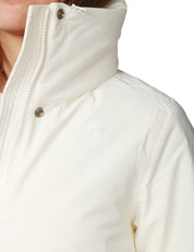GIUBBOTTO DONNA K-WAY MARLETTE WHITE CON COLLO ALTO E CAPPUCCIO INTEGRATO