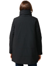 GIUBBOTTO DONNA K-WAY MARLA ST WARM NERO LUNGHEZZA MEDIA CON COLLO ALTO E CAPPUCCIO INTEGRATO