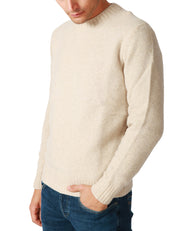 MAGLIONE UOMO KANGRA NATURALE GIROCOLLO RASATO