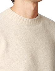 MAGLIONE UOMO KANGRA NATURALE GIROCOLLO RASATO