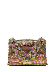 BORSA DONNA KURT GEIGER KENSINGTON CHAIN GOLD MULTICOLOR CON CATENA E TRACOLLA