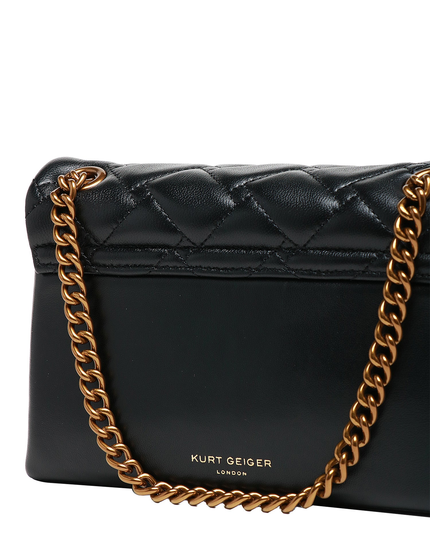 BORSA DONNA KURT GEIGER MINI KENSINGTON NERA IN PELLE