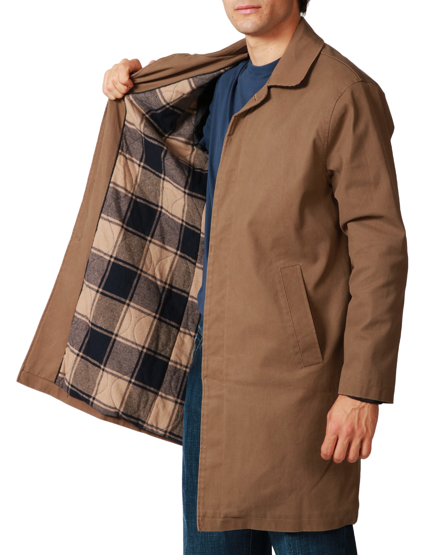 TRENCH UOMO MANIFATTURE RENAVINE ASPEN CORDA CON INTERNO TRAPUNTATO