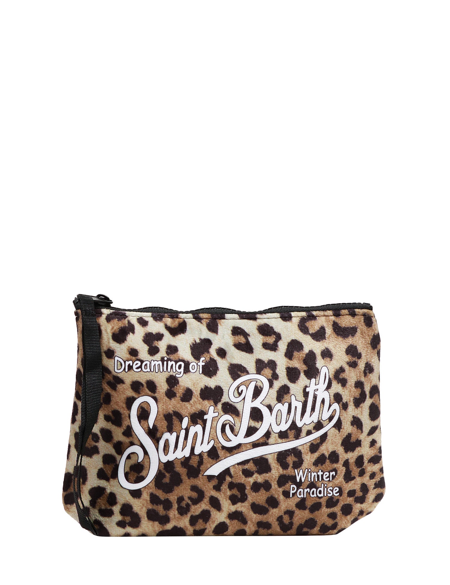 POCHETTE MC 2 SAINT BARTH ALINE LEOPARDATA CON STAMPA LOGO