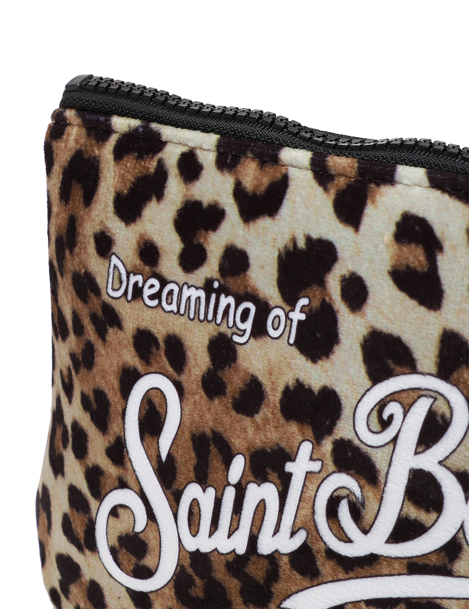 POCHETTE MC 2 SAINT BARTH ALINE LEOPARDATA CON STAMPA LOGO