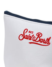 POCHETTE MC 2 SAINT BARTH ALINE OFF WHITE CON STAMPA "VACANZE DI NATALE"