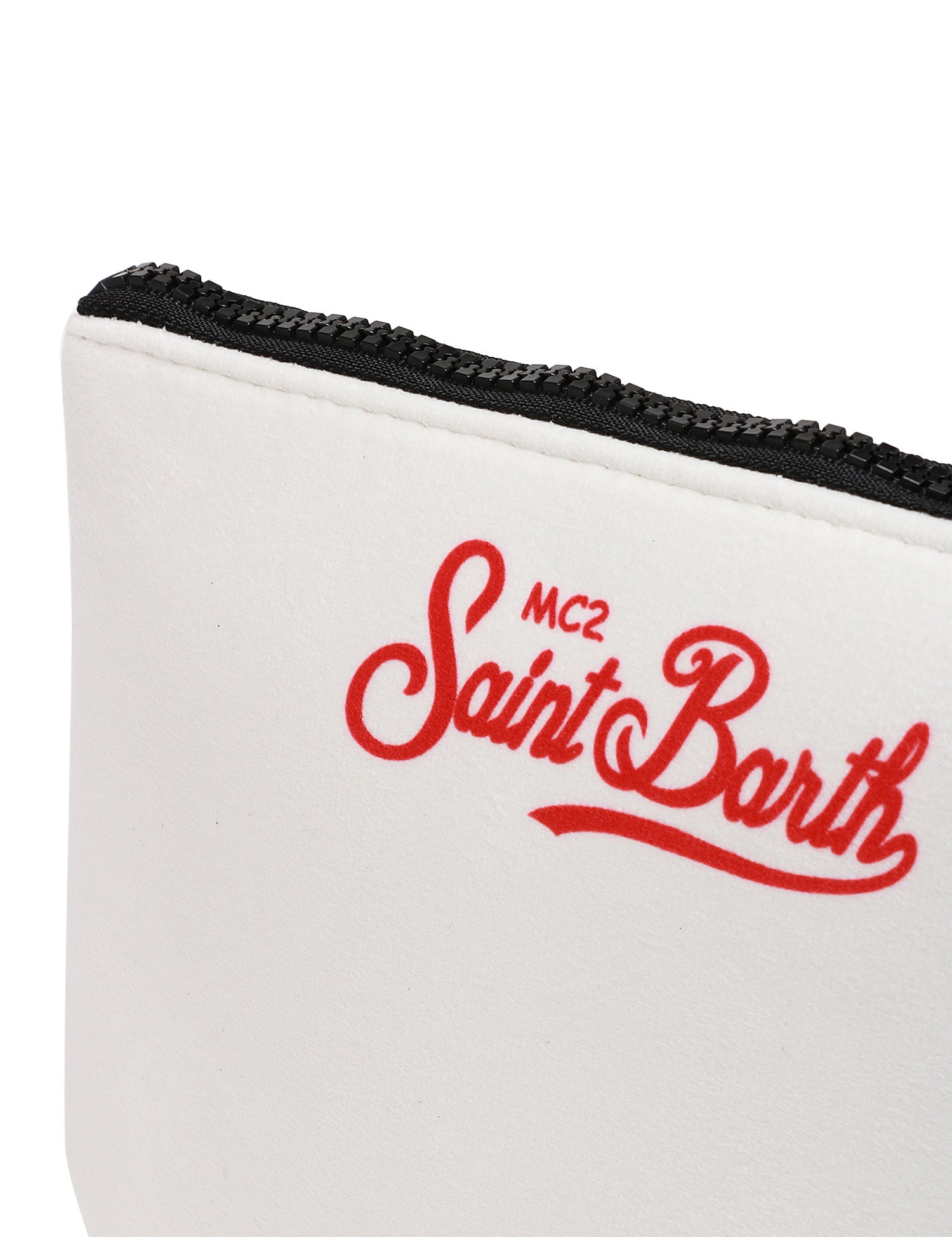 POCHETTE MC 2 SAINT BARTH ALINE OFF WHITE CON STAMPA "DEAR SANTA"