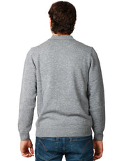 MAGLIA POLO UOMO MC 2 SAINT BARTH COVENT GRIGIO IN LANA MERINO