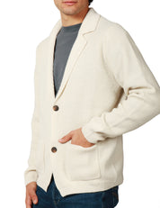 GIACCA UOMO MC 2 SAINT BARTH EATON GRAIN IN LANA MERINO A COSTA INGLESE CON COLLO REVER E TASCHE