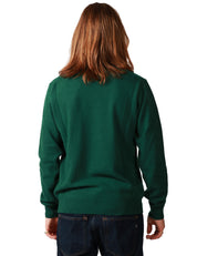 MAGLIONE UOMO MC 2 SAINT BARTH HERON VERDE CON RICAMO "15-0 BATTUTA REGOLARE" IN MISTO CASHMERE