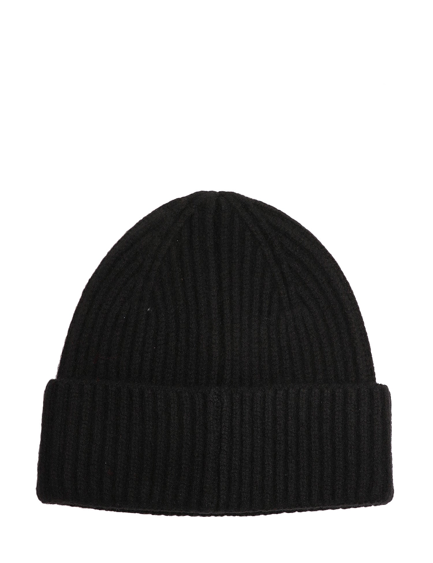 CAPPELLO DONNA MC 2 SAINT BARTH MOSS NERO IN LANA ELASTICIZZATA A COSTE CON RICAMO LOGO