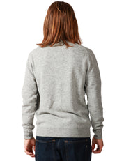 MAGLIONE UOMO MC 2 SAINT BARTH GRIGIO MELANGE GIROCOLLO IN LANA D'AGNELLO 100%