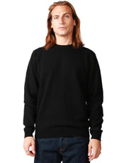MAGLIONE UOMO MC 2 SAINT BARTH REGENT NERO GIROCOLLO IN LANA D'AGNELLO
