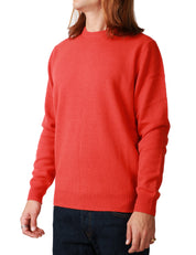MAGLIONE UOMO MC 2 SAINT BARTH REGENT ORANGE GIROCOLLO IN LANA D'AGNELLO