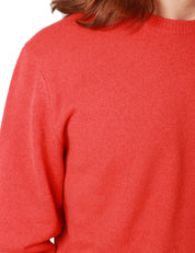 MAGLIONE UOMO MC 2 SAINT BARTH REGENT ORANGE GIROCOLLO IN LANA D'AGNELLO