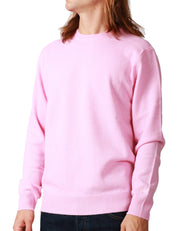 MAGLIONE UOMO MC 2 SAINT BARTH REGENT PINK GIROCOLLO IN LANA D'AGNELLO