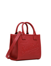 BORSA DONNA MC 2 SAINT BARTH VANITY BAG MINI BORDEAUX IN PELLE MARTELLATA CON MANICI