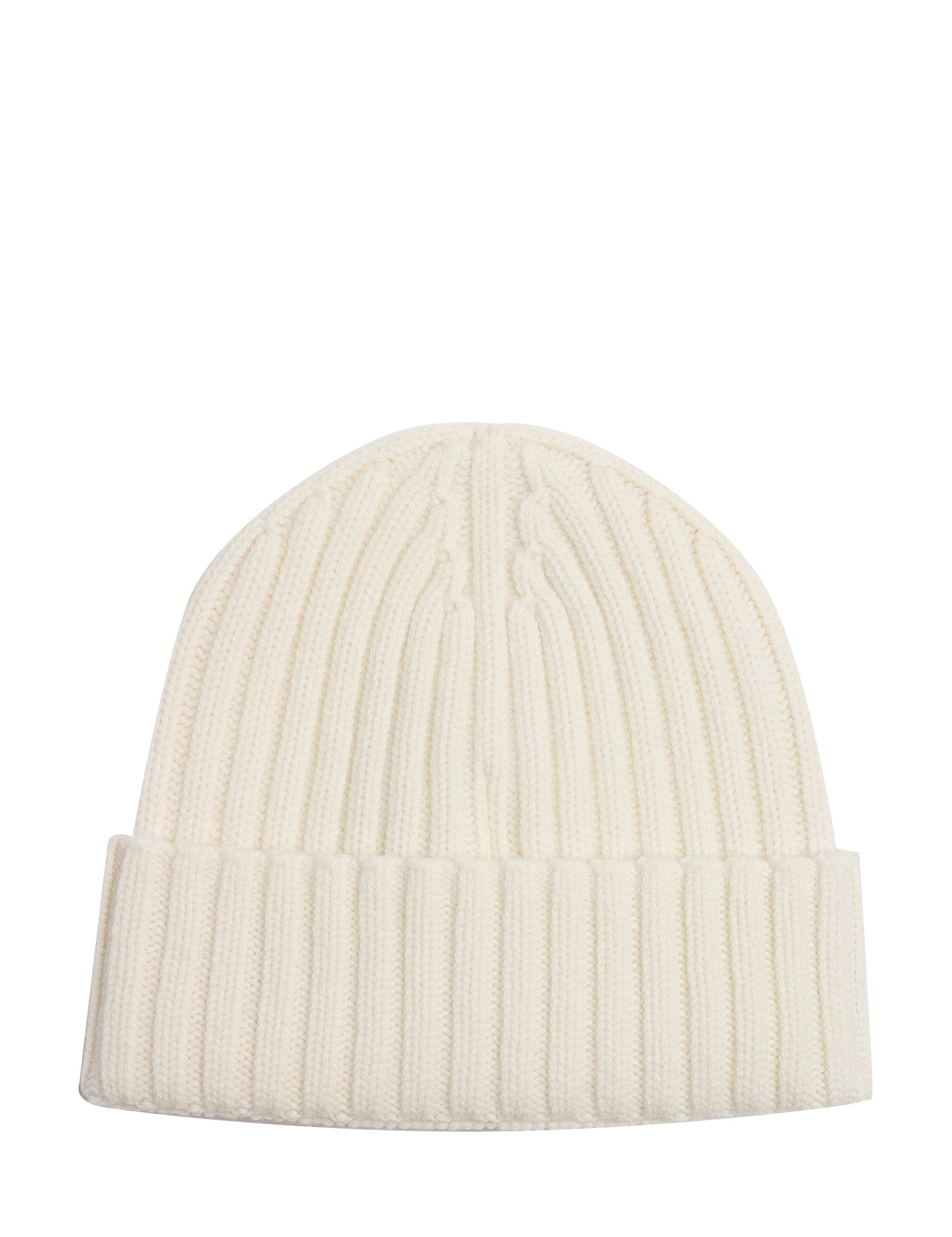 CAPPELLO MC 2 SAINT BARTH OFF WHITE IN CASHMERE A COSTE CON RICAMO LOGO