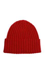 CAPPELLO MC 2 SAINT BARTH WENGEN BORDEAUX IN CASHMERE A COSTE CON RICAMO LOGO