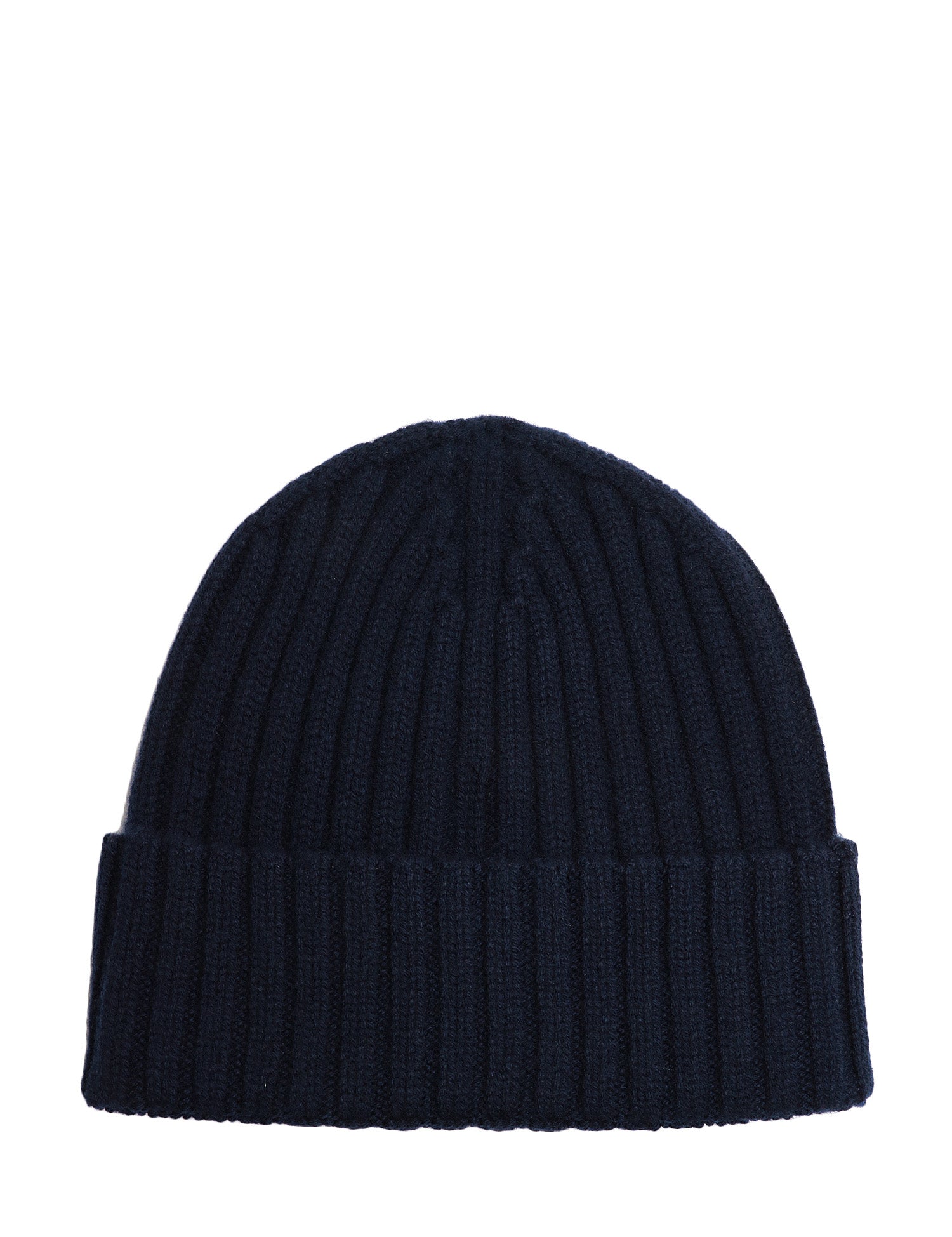 CAPPELLO UOMO MC 2 SAINT BARTH WENGEN BLU NOTTE IN CASHMERE A COSTE CON RICAMO LOGO