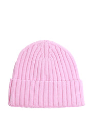 CAPPELLO MC 2 SAINT BARTH WENGEN ROSA IN CASHMERE A COSTE CON RICAMO LOGO