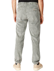 PANTALONE UOMO MYTHS SALVIA IN VELLUTO CON PENCE SINGOLA CARROT FIT