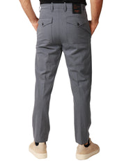 PANTALONE UOMO OFFICINA 36 DANA GRIGIO CON COULISSE E TASCHE POSTERIORI CON PATTA E BOTTONE