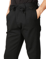 PANTALONE UOMO OFFICINA 36 WINNONA NERO CON VITA REGOLABILE E TASCHE POSTERIORI CON PATTE