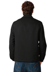 GIACCA UOMO OFFICINA 36 WINNONA BLACK CON COLLETTO, BOTTONI E TASCHE A PATTA ANTERIORI