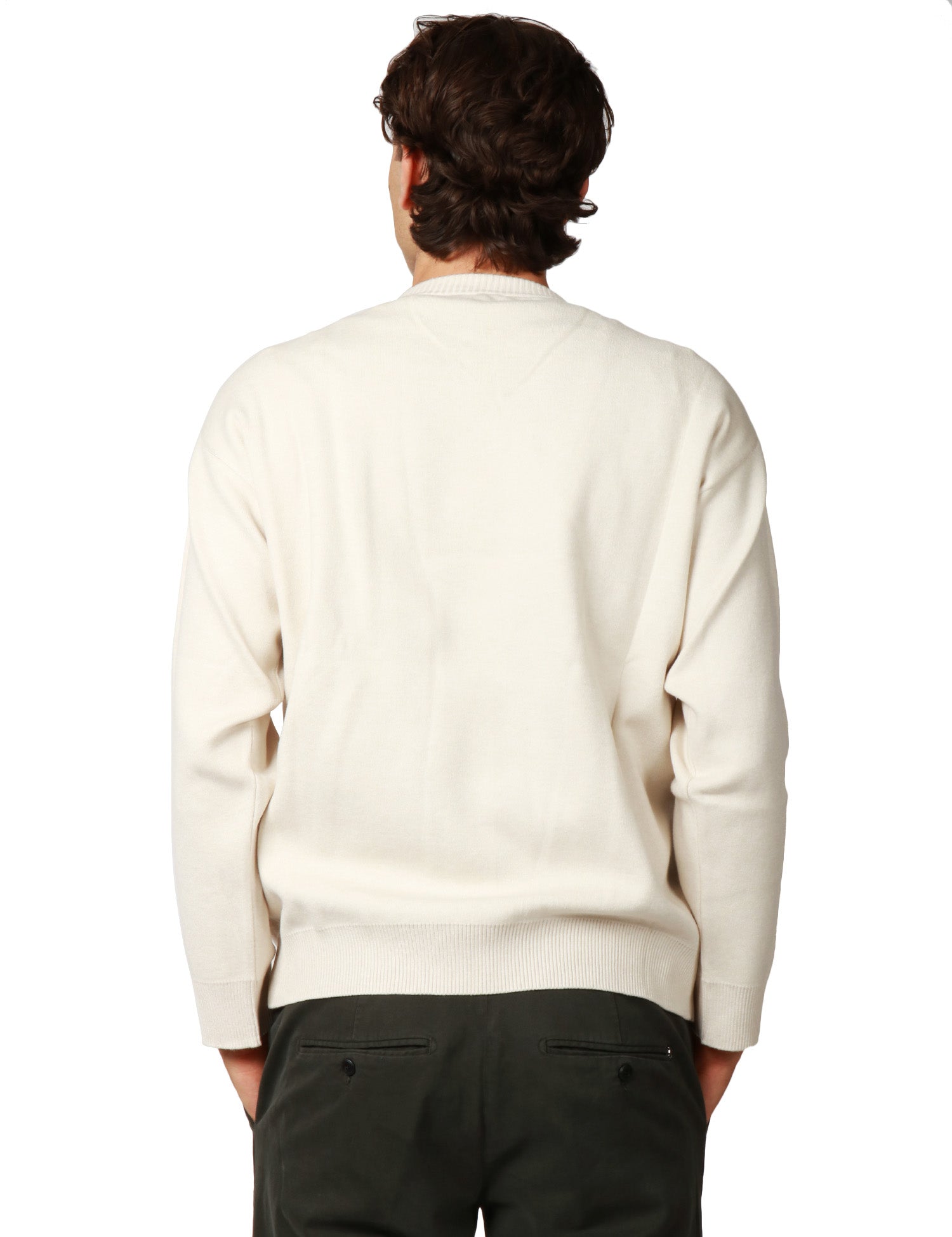 MAGLIA UOMO OFFICINA 36 BURRO GIROCOLLO BOXY FIT