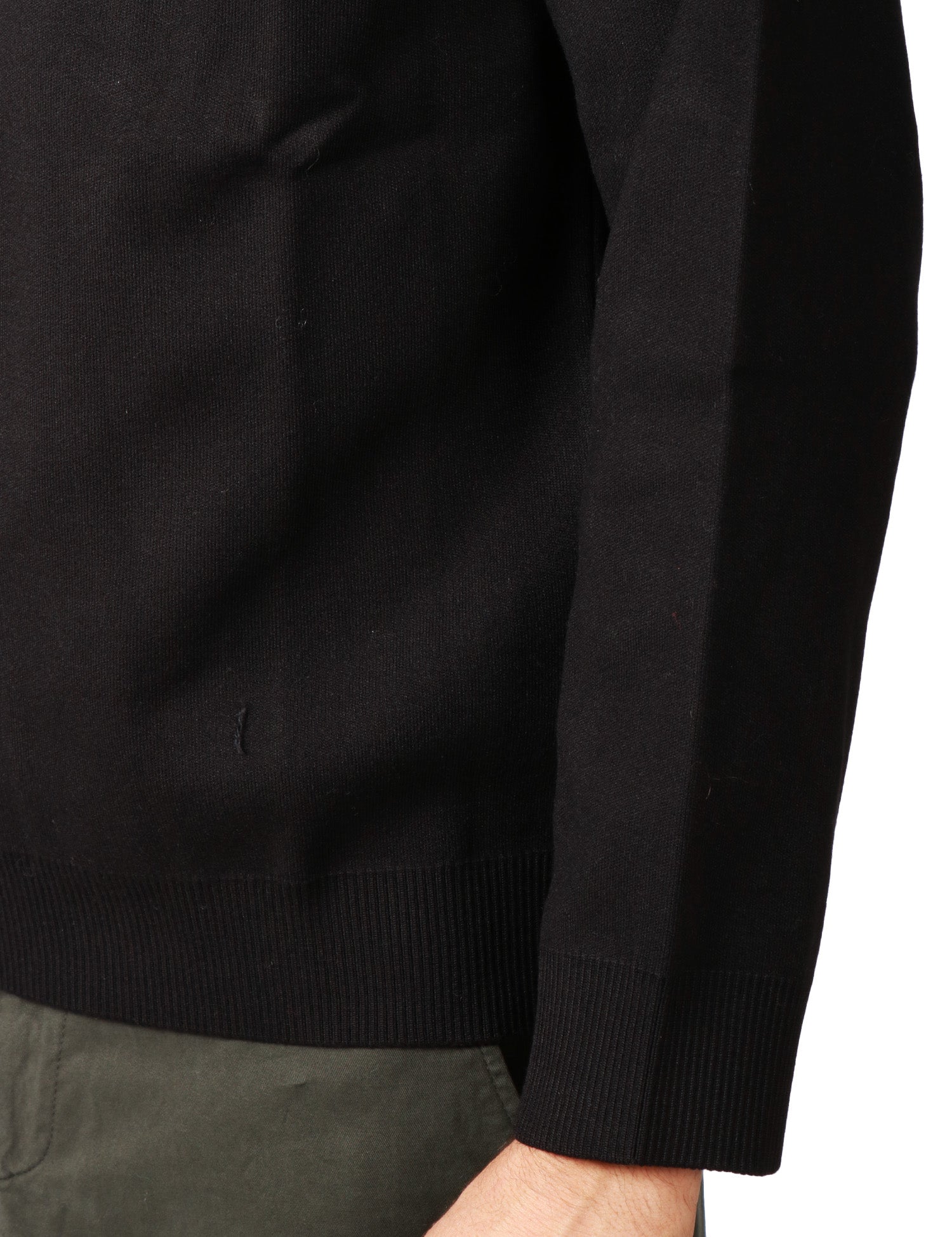 MAGLIA UOMO OFFICINA 36 NERO GIROCOLLO BOXY FIT