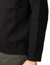 MAGLIA UOMO OFFICINA 36 NERO GIROCOLLO BOXY FIT