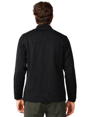 GIACCA UOMO OFFICINA 36 NERA CON PICCOLO COLLO E TASCHE APPLICATE DAVANTI