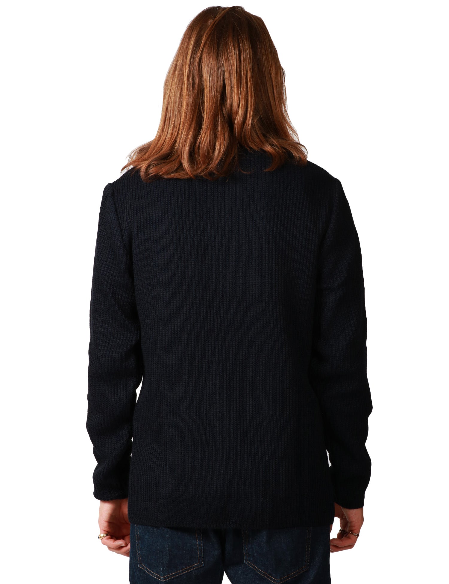 GIACCA UOMO OFFICINA 36 BLU MONOPETTO CON DUE BOTTONI IN MAGLIA A COSTE