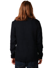 GIACCA UOMO OFFICINA 36 BLU MONOPETTO CON DUE BOTTONI IN MAGLIA A COSTE