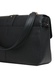 BORSA PINKO EXTRA LOVE BAG SLOUCHY NERA IN PELLE MARTELLATA CON FIBBIA LOVE BIRDS E BORCHIETTE IN METALLO DORATO