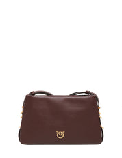 BORSA DONNA PINKO ONE, TWO, THREE BAG MINI ROSSA IN PELLE MANO SETA CON TRE SCOMPARTI E TRACOLLA