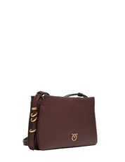 BORSA DONNA PINKO ONE, TWO, THREE BAG MINI ROSSA IN PELLE MANO SETA CON TRE SCOMPARTI E TRACOLLA