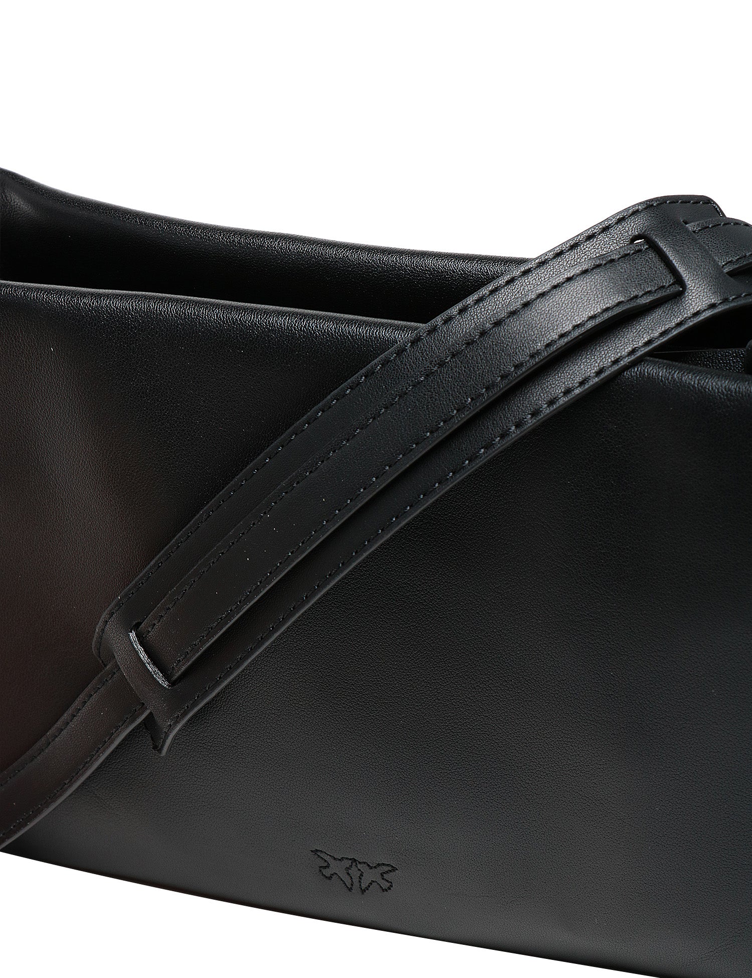 BORSA DONNA PINKO ONE, TWO, THREE BAG MINI NERA IN PELLE MANO SETA CON TRE SCOMPARTI E TRACOLLA