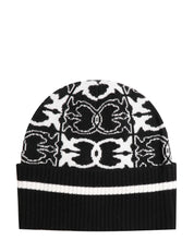 CAPPELLO DONNA PINKO BULGARIA BIANCO/NERO CON STAMPA LOGO LOVE BIRDS