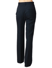PANTALONE DONNA PINKO PITA BLU GESSATO A GAMBA DRITTA IN MISTO LANA