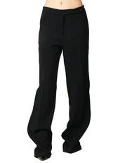 PANTALONE DONNA PINKO RUFA NERO SARTORIALE A GAMBA DRITTA IN CRèPE STRETCH