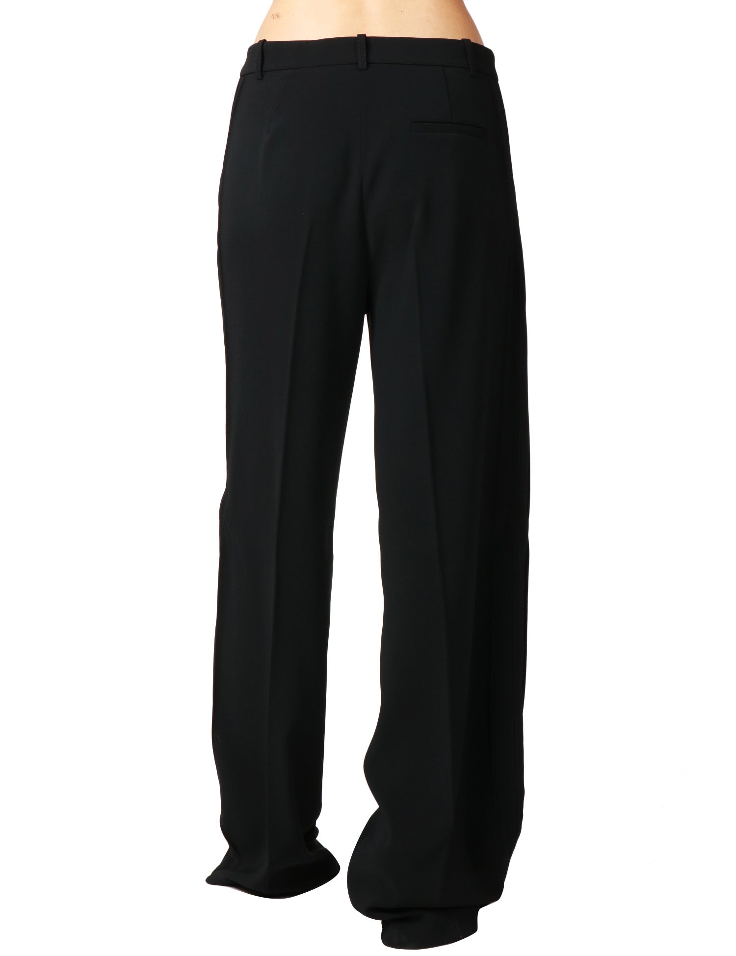 PANTALONE DONNA PINKO RUFA NERO SARTORIALE A GAMBA DRITTA IN CRèPE STRETCH