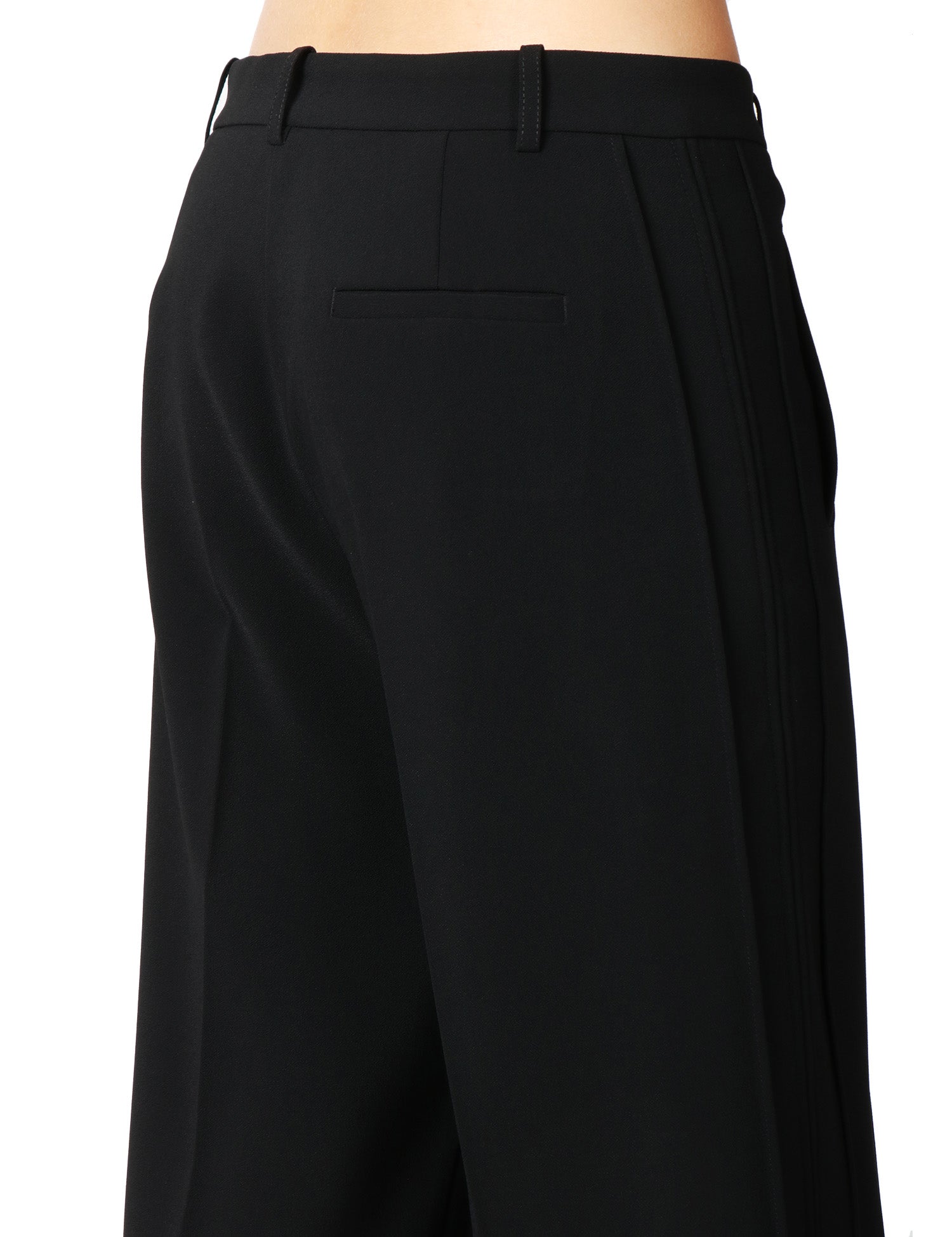 PANTALONE DONNA PINKO RUFA NERO SARTORIALE A GAMBA DRITTA IN CRèPE STRETCH