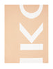 Sciarpa pinko beige con logo lettering
