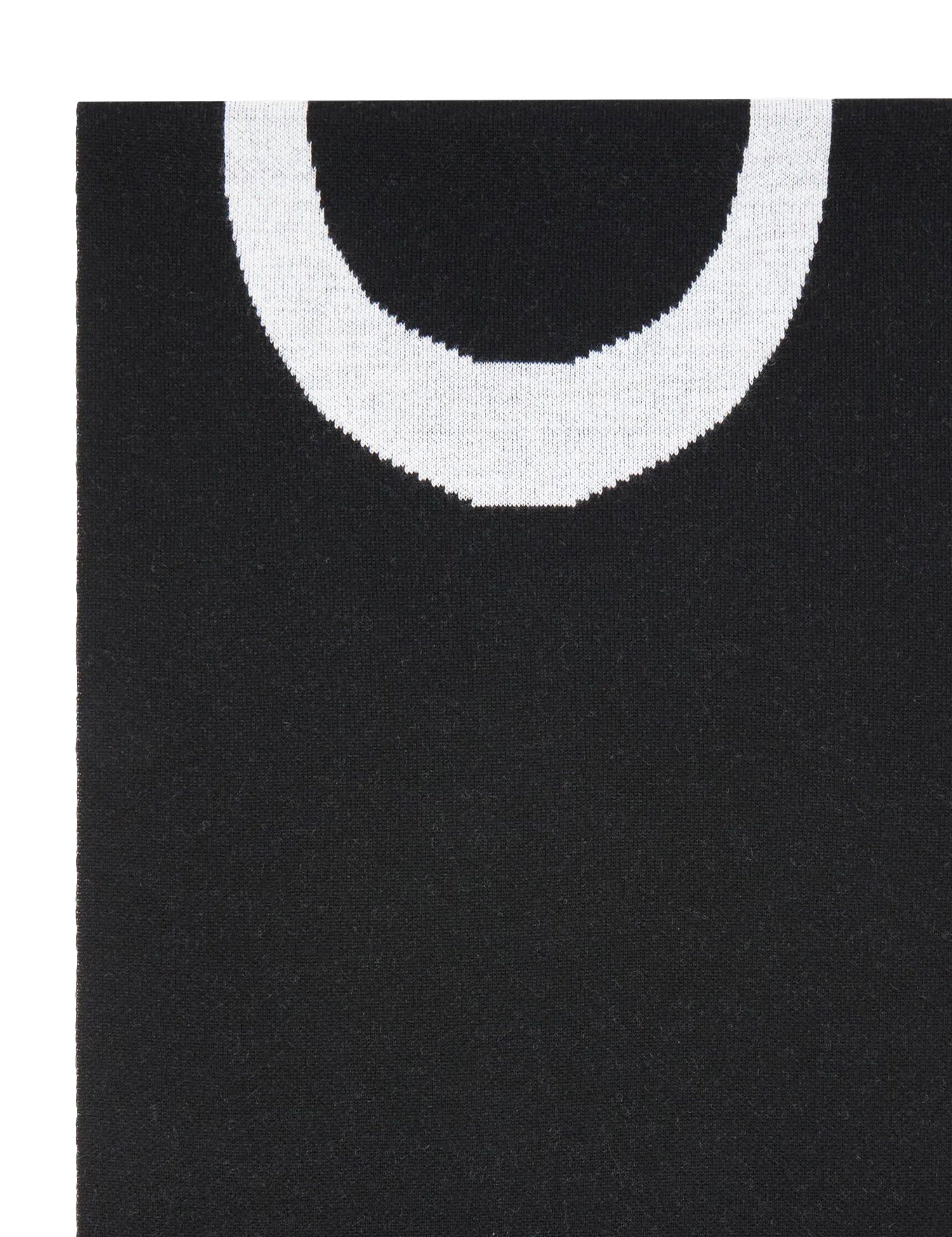 Sciarpa pinko nera con logo lettering