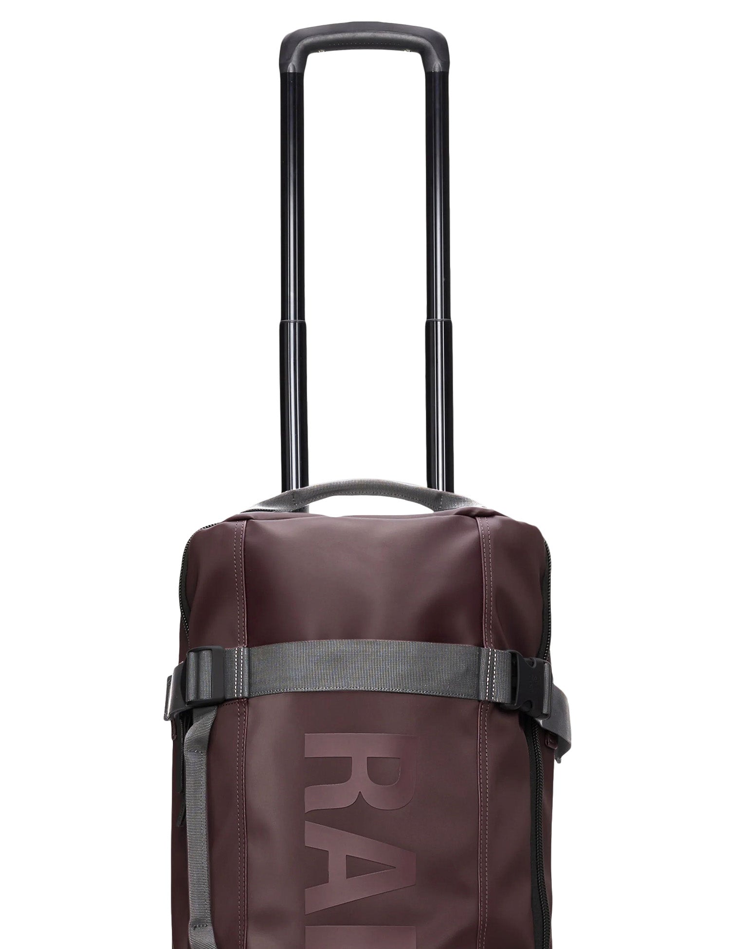 BORSA DA VIAGGIO RAINS TEXEL CABIN BAG BORDEAUX IMPERMEABILE CON DUE RUOTE E MANICO TELESCOPICO
